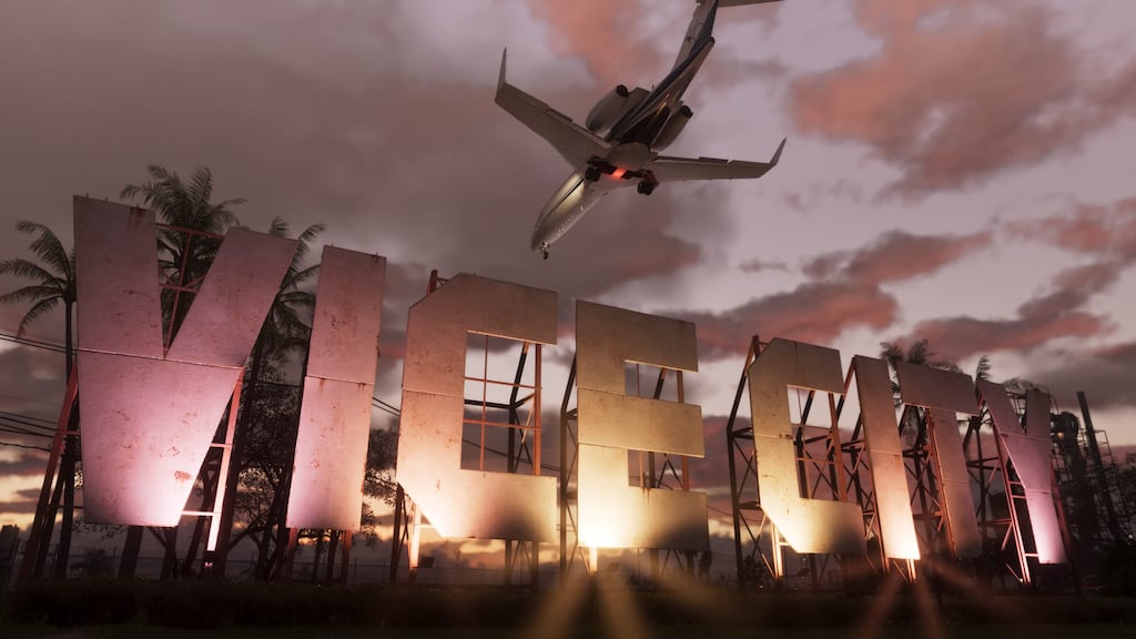 Vice City skyline in Grand Theft Auto VI